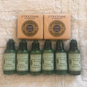 8 piece L’OCCITANE Verbena travel size products
